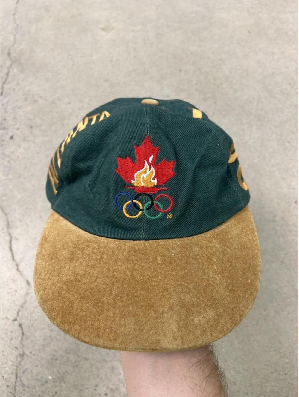 Vintage 90s 1996 Atlanta Olympics AOP Embroidered Hat Sports Cap